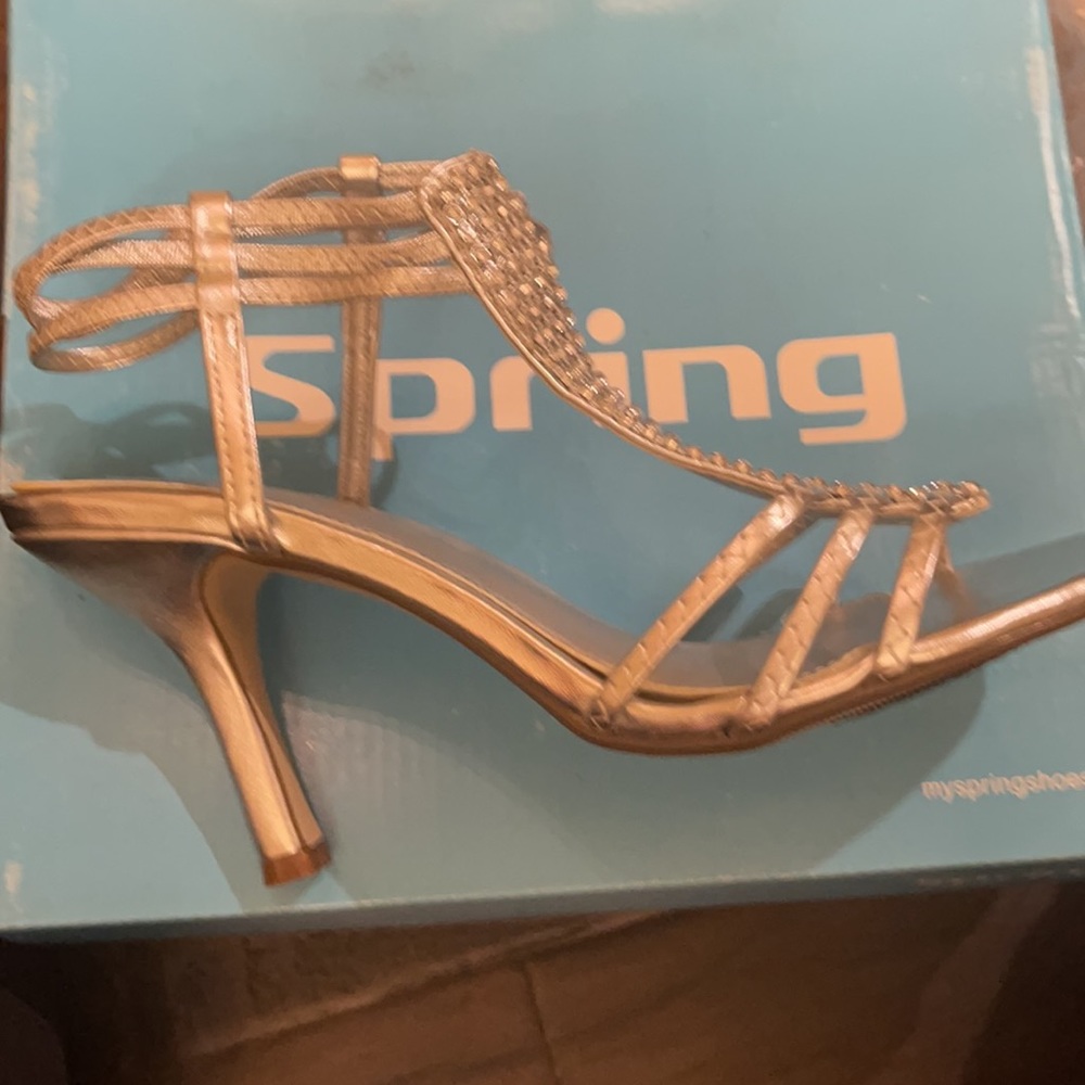 Silver heels